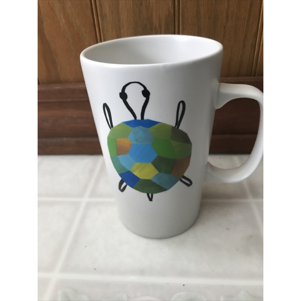 Starbucks 2015 Tortoise and Hare Turtle Coffee Mug Tall 16 oz Dot Collection